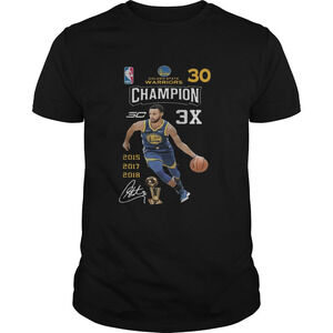 Stephen Curry Nba Golden State Warriors 30 Champion 3X Shirt